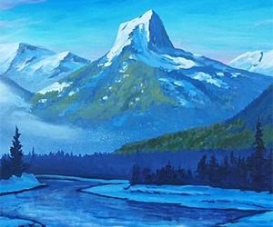 A look into Bryn Stevenson’s Majestic Mountain Paintings